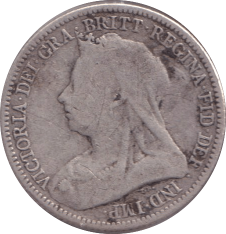1893 SIXPENCE ( FINE ) - SIXPENCE - Cambridgeshire Coins