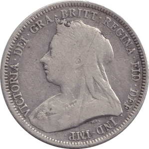 1893 SIXPENCE ( FINE ) - SIXPENCE - Cambridgeshire Coins