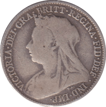 1893 SIXPENCE (FINE) - SIXPENCE - Cambridgeshire Coins