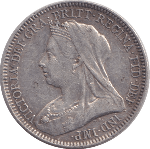 1893 SIXPENCE ( GVF ) - SIXPENCE - Cambridgeshire Coins