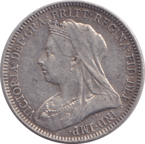 1893 SIXPENCE ( GVF ) - SIXPENCE - Cambridgeshire Coins