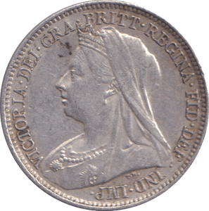 1893 SIXPENCE ( GVF ) - SIXPENCE - Cambridgeshire Coins