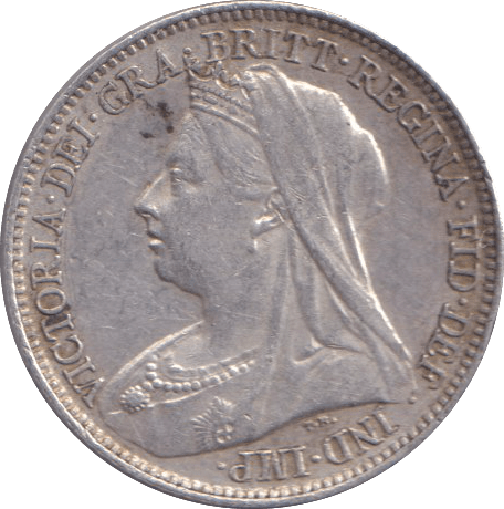 1893 SIXPENCE ( GVF ) - SIXPENCE - Cambridgeshire Coins
