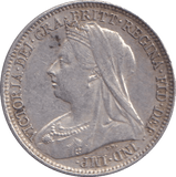 1893 SIXPENCE ( GVF ) - SIXPENCE - Cambridgeshire Coins