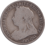 1893 SIXPENCE ( VF ) - SIXPENCE - Cambridgeshire Coins