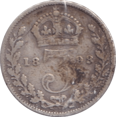 1893 THREEPENCE ( FINE ) - Threepence - Cambridgeshire Coins