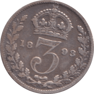 1893 THREEPENCE ( FINE ) - Threepence - Cambridgeshire Coins