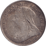 1893 THREEPENCE ( GVF ) - Threepence - Cambridgeshire Coins