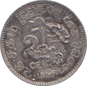 1893 TWENTY FIVE CENTS - WORLD COINS - Cambridgeshire Coins