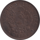 1893 TWO CENTAVOS ARGENTINA - WORLD COINS - Cambridgeshire Coins