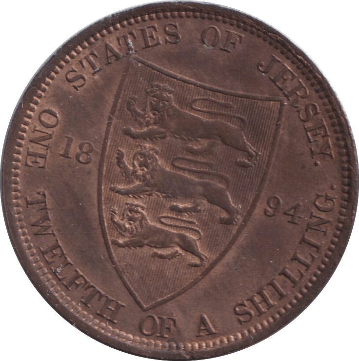 1894 1/12 SHILLING - PENNY - Cambridgeshire Coins