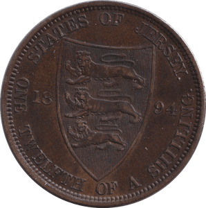 1894 1/12 SHILLING - PENNY - Cambridgeshire Coins