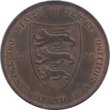 1894 1/24 SHILLING JERSEY - WORLD COINS - Cambridgeshire Coins