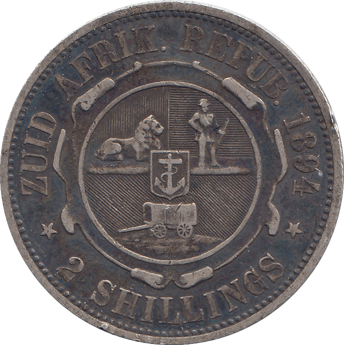 1894 2 SHILLINGS SOUTH AFRICA - WORLD COINS - Cambridgeshire Coins