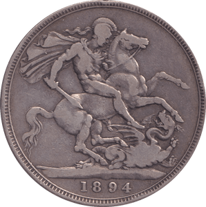 1894 CROWN ( FINE ) - Crown - Cambridgeshire Coins