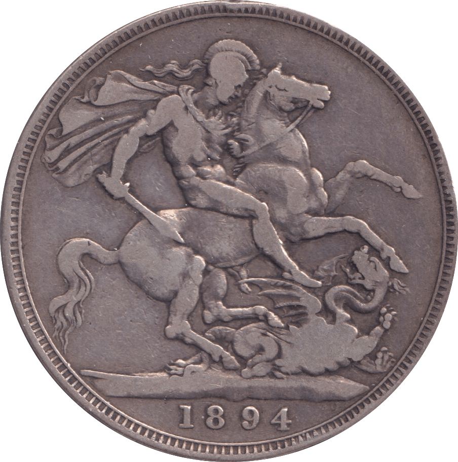 1894 CROWN ( FINE ) - Crown - Cambridgeshire Coins