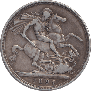 1894 CROWN ( FINE ) - CROWN - Cambridgeshire Coins