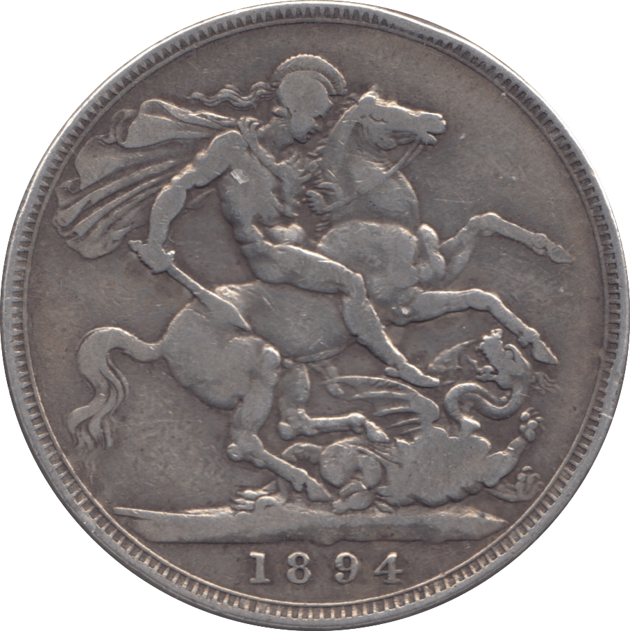 1894 CROWN ( FINE ) - CROWN - Cambridgeshire Coins