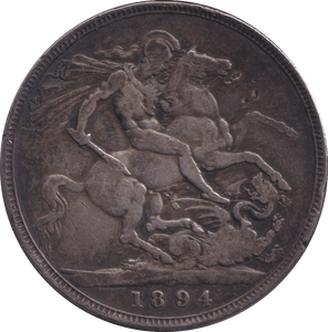 1894 CROWN ( FINE ) - CROWN - Cambridgeshire Coins