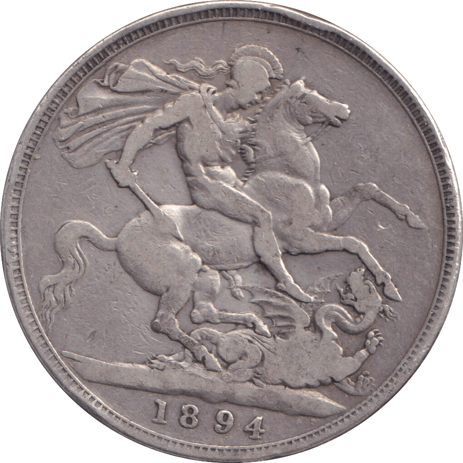 1894 CROWN ( FINE ) - CROWN - Cambridgeshire Coins