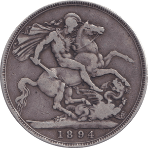 1894 CROWN ( FINE ) - CROWN - Cambridgeshire Coins