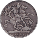1894 CROWN ( FINE ) - CROWN - Cambridgeshire Coins
