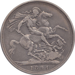 1894 CROWN ( FINE ) LVIII - CROWN - Cambridgeshire Coins