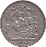 1894 CROWN ( GF ) - CROWN - Cambridgeshire Coins