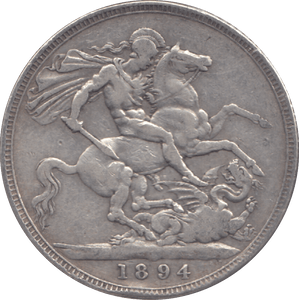 1894 CROWN ( GF ) - CROWN - Cambridgeshire Coins