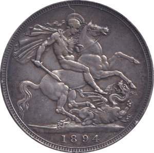 1894 CROWN ( GF ) - CROWN - Cambridgeshire Coins