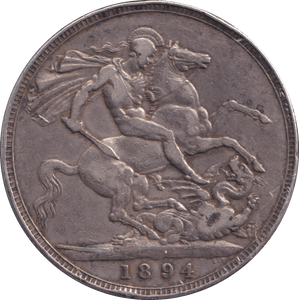 1894 CROWN ( GF ) - CROWN - Cambridgeshire Coins