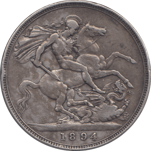 1894 CROWN ( GF ) LVII - CROWN - Cambridgeshire Coins