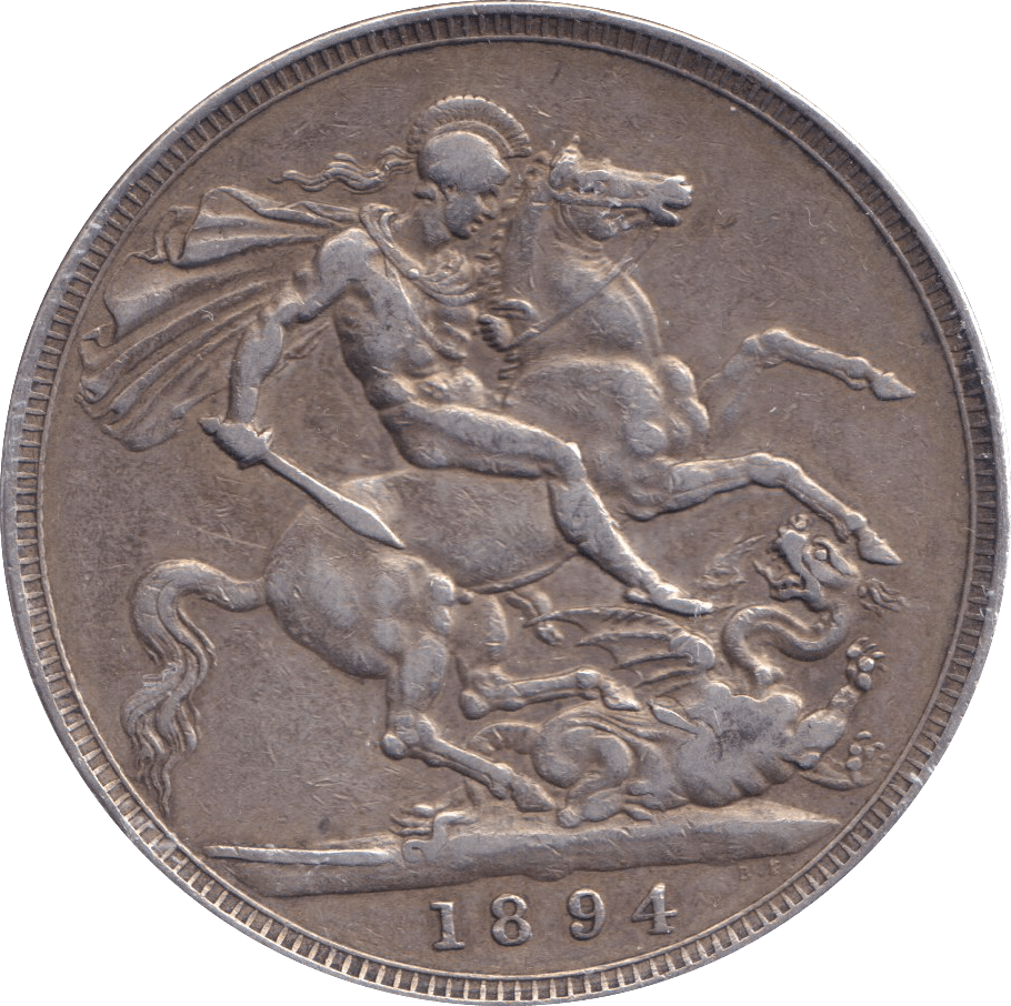 1894 CROWN ( GVF ) - CROWN - Cambridgeshire Coins