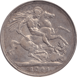 1894 CROWN ( VF ) LVII - CROWN - Cambridgeshire Coins