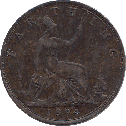 1894 FARTHING ( AUNC ) - FARTHING - Cambridgeshire Coins