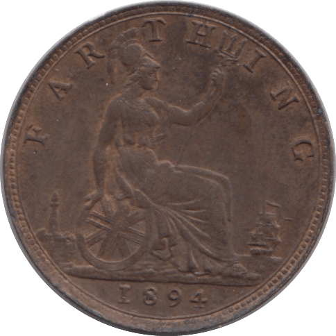 1894 FARTHING ( EF ) - Farthing - Cambridgeshire Coins