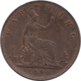1894 FARTHING ( EF ) - Farthing - Cambridgeshire Coins