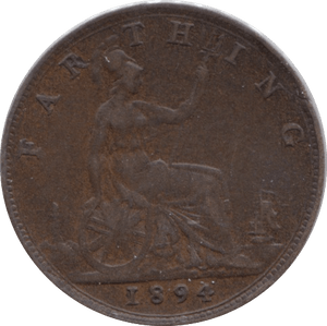1894 FARTHING ( GF ) - Farthing - Cambridgeshire Coins