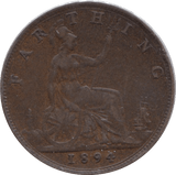 1894 FARTHING ( GF ) - Farthing - Cambridgeshire Coins