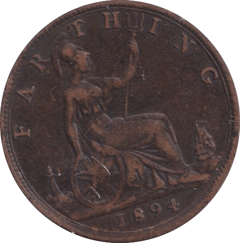 1894 FARTHING ( VF ) - FARTHING - Cambridgeshire Coins