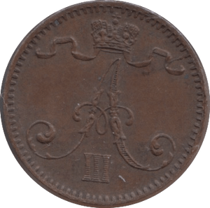 1894 FINLAND 1 PENNI - WORLD COINS - Cambridgeshire Coins