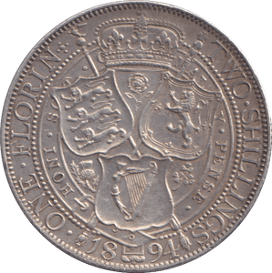 1894 FLORIN ( EF ) - FLORIN - Cambridgeshire Coins