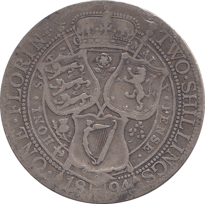 1894 FLORIN ( FINE ) - FLORIN - Cambridgeshire Coins