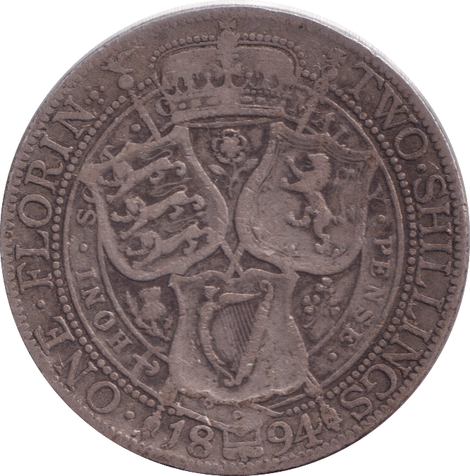1894 FLORIN ( FINE ) - FLORIN - Cambridgeshire Coins
