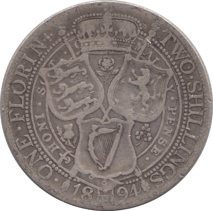 1894 FLORIN ( FINE ) - FLORIN - Cambridgeshire Coins