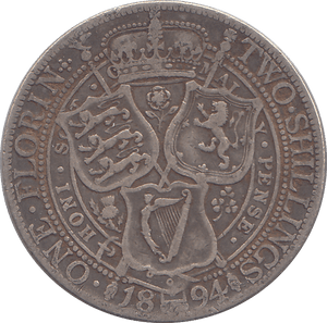1894 FLORIN ( FINE ) - FLORIN - Cambridgeshire Coins