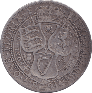 1894 FLORIN ( FINE ) - FLORIN - Cambridgeshire Coins