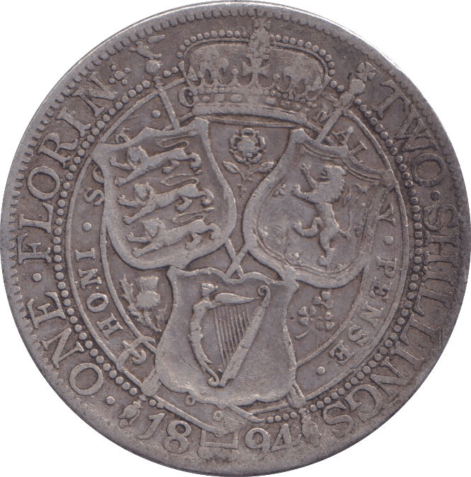1894 FLORIN ( FINE ) - FLORIN - Cambridgeshire Coins