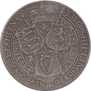 1894 FLORIN ( GF ) 4 - FLORIN - Cambridgeshire Coins