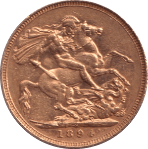 1894 GOLD SOVEREIGN ( EF ) 5 - Sovereign - Cambridgeshire Coins
